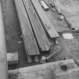 Maritime Services Board wharf construction, Darling Harbour, Sydney, 1968