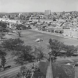 The Domain towards Woolloomooloo, St Marys Road Sydney, 1962