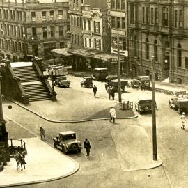 Town Hall corner, Druitt Street Sydney, 1931