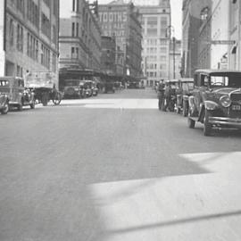 Resurfaced road, Druitt Street Sydney, 1935