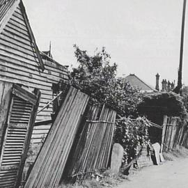 Dilapidated house, Edward Street Glebe, 1951