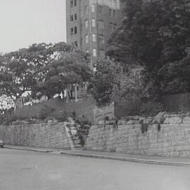 Retaining wall, Elizabeth Bay Road Elizabeth Bay, 1935