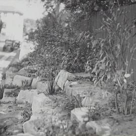 Retaining wall with garden plantings, Elizabeth Bay Road Elizabeth Bay, 1935