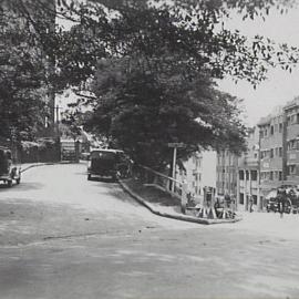 View north east along Elizabeth Bay Road Elizabeth Bay, 1935