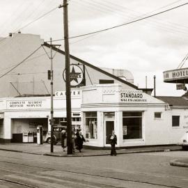 Enmore Road at the corner of Simmons Street Enmore, circa 1949