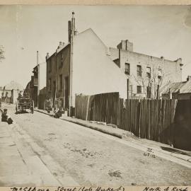 Print - Houses and vacant block in Duke Street Woolloomooloo, 1912