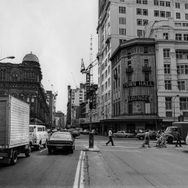 Streetscape, corner George, Druitt and Park Streets Sydney, circa 1970-1979