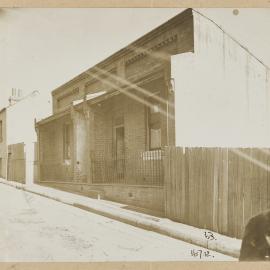 Print - Buildings and vacant blocks in Duke Street Woolloomooloo, 1912