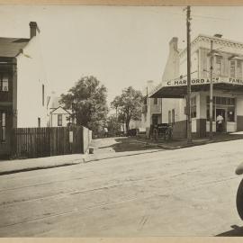 Print - Streetscape Harfords Family Butcher shop, Bayswater Road Potts Point, 1922