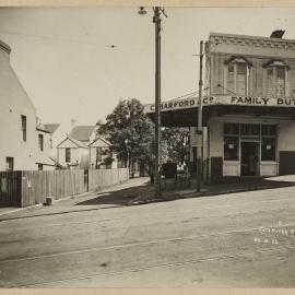 Print - C Harfords Family Butcher shop, Bayswater Road Potts Point, 1922