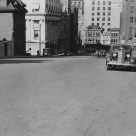 View of road after road resurfacing, Grosvenor Street Sydney, 1936