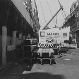 Construction at St Andrews Church School Hall, Kent Street Sydney, 1964