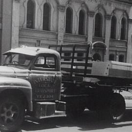 Construction at St Andrews Church School Hall, Kent Street Sydney, 1964