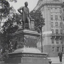 Statue of Thomas Sutcliffe Mort, Macquarie Place, Bridge Street Sydney, 1934