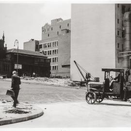 Resurfaced road of Martin Place extension, Elizabeth Street Sydney, 1934