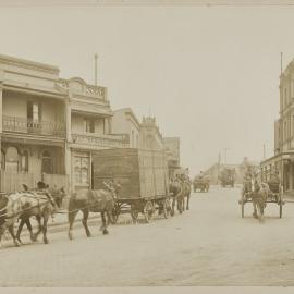 Print - Streetscape, corner of Union Street and Pyrmont Bridge Road Pyrmont, 1911