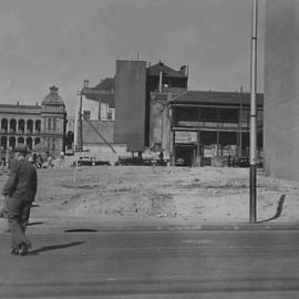looking east to Sydney Hospital, Martin Place extension, Phillip Street Sydney, 1934