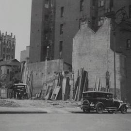 Demolition site for Martin Place extension, Martin Place Sydney, 1934