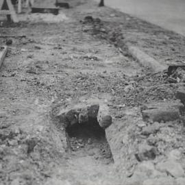 Road surface, Martin Place extension, Martin Place Sydney, 1934