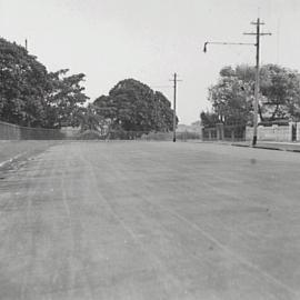 View westerly showing re-surfaced road, Martin Road Paddington, 1935