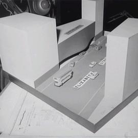 Model of Elizabeth Street at Chifley Square, 1963