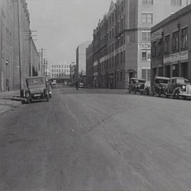 Road resurfacing, Mountain Street Ultimo, 1935
