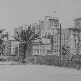 Hyde Park damaged during Harbour Bridge opening celebrations, Elizabeth Street Sydney, 1932