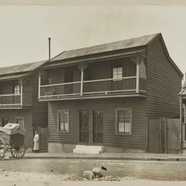 Print - Terrace houses on Little Edward Street Pyrmont, 1915