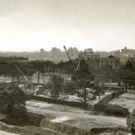Construction of Anzac Memorial, corner Elizabeth and Liverpool Streets Sydney, 1933