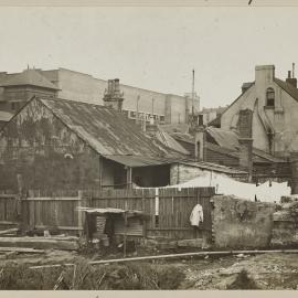 Print - Buildings and Schute Bell and Company woolstore in Bayview Terrace Pyrmont, 1916