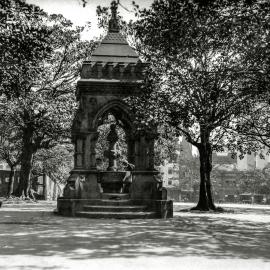 Frazer Fountain, Hyde Park South, College Street Sydney, 1935