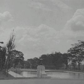 Pool of Reflection, looking north, Elizabeth Street Sydney, 1934