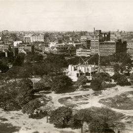 Construction of Anzac Memorial, corner Liverpool and College Streets Sydney, 1932