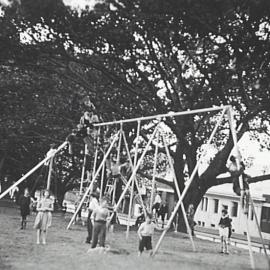 Moore Park children's playground, corner Moore Park Road and Anzac Parade Moore Park, 1936