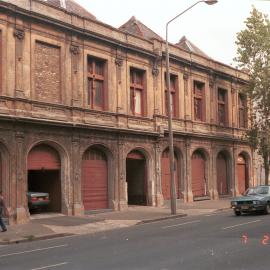 Garage doors in the Corn Exchange building Sussex Street Sydney, 1985