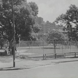 View westerly of Tennis Courts, Waratah Street Rushcutters Bay, 1939