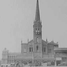Martin Place extension, St Stephens Church prior to demolition, Phillip Street Sydney, 1935