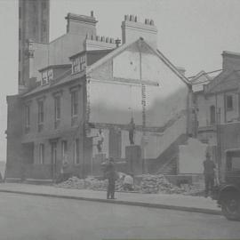 Martin Place Extension, workers, Phillip Street Sydney, 1933