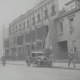 Martin Place Extension, pedestrians and vehicles, Phillip Street Sydney, 1933