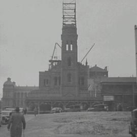 St Stephens Church, dismantling, Martin Place extension, Elizabeth Street Sydney, 1935