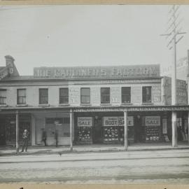 Print - Joe Gardiner's Boot Factory, Oxford Street Darlinghurst, circa 1910