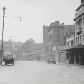 Looking north east from Central Markets Hotel, Pier Street Haymarket, 1933