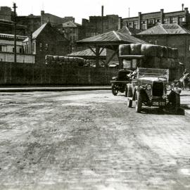 State of the road prior to reconstruction, Pier Street Haymarket, 1932