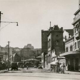 State of the road prior to reconstruction, Pier Street Haymarket, 1932