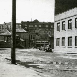 State of the road prior to reconstruction, Pier Street Haymarket, 1932