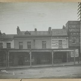 Print - Businesses and Charles Kinsela undertaker, Oxford Street Darlinghurst, 1910