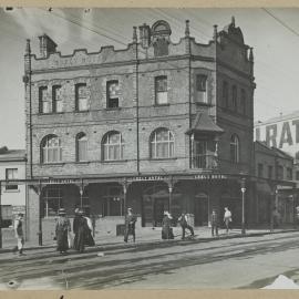 Print - Crecy Hotel on corner of Oxford and Palmer Streets Darlinghurst, 1910