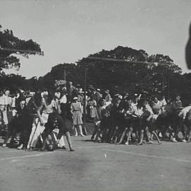 Tunnel Ball, Moore Park Recreation Centre, Moore Park Road and South Dowling Street Sydney, 1933