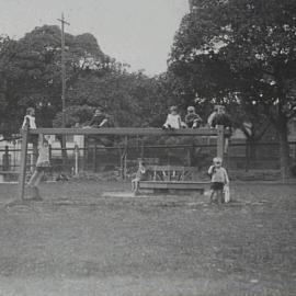 Victoria Park Kindergarten Playground, Victoria Park Parramatta Road Broadway, 1932