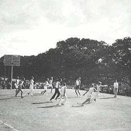 Basketball, Moore Park Recreation Centre, Moore Park Road and South Dowling Street Sydney, 1933